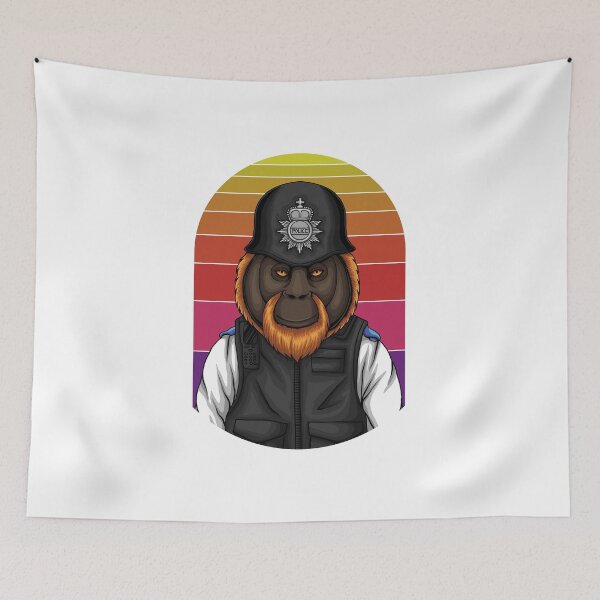 Item preview, police orangutan designed and sold by Marketmg.