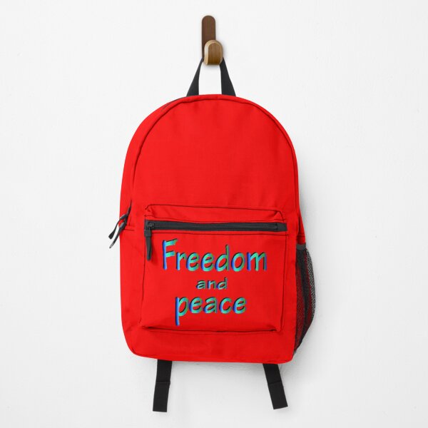 Item preview, The inscription in blue-green gradient "Freedom and peace" designed and sold by Murza.