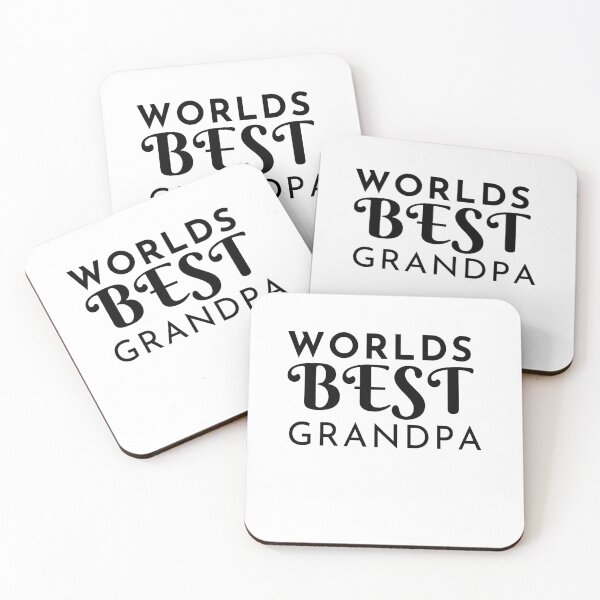 Item preview, World's Best Grandpa White- Black designed and sold by LaceRenee.