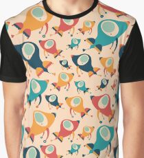 Retro Funny Rockets Graphic T-Shirt