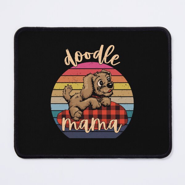 Item preview, Doodle Mama Goldendoodle Puppy Buffalo Plaid designed and sold by GravitiTees.