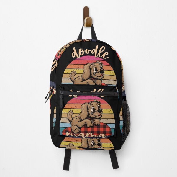 Item preview, Doodle Mama Goldendoodle Puppy Buffalo Plaid designed and sold by GravitiTees.