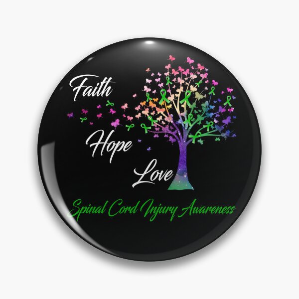 Item preview, Ribbon Tree Faith Hope Love Spinal Cord Injury Awareness designed and sold by Tadmab.