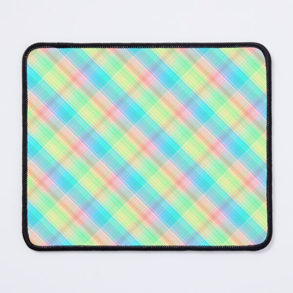 Item preview, bright yellow and blue clark plaid  designed and sold by Rawan Alghunmien.