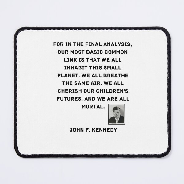 Item preview, John F. Kennedy Quote Mug designed and sold by Romper65.