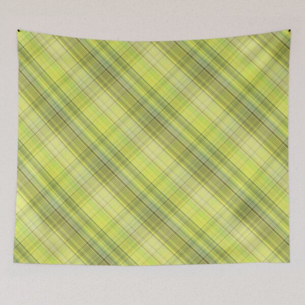 Item preview, yellow green clark plaid  designed and sold by Rawan Alghunmien.