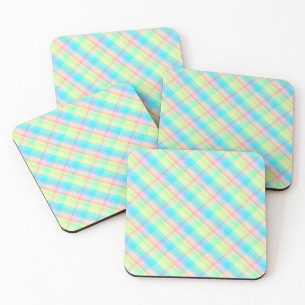 Item preview, bright yellow and blue clark plaid  designed and sold by Rawan Alghunmien.