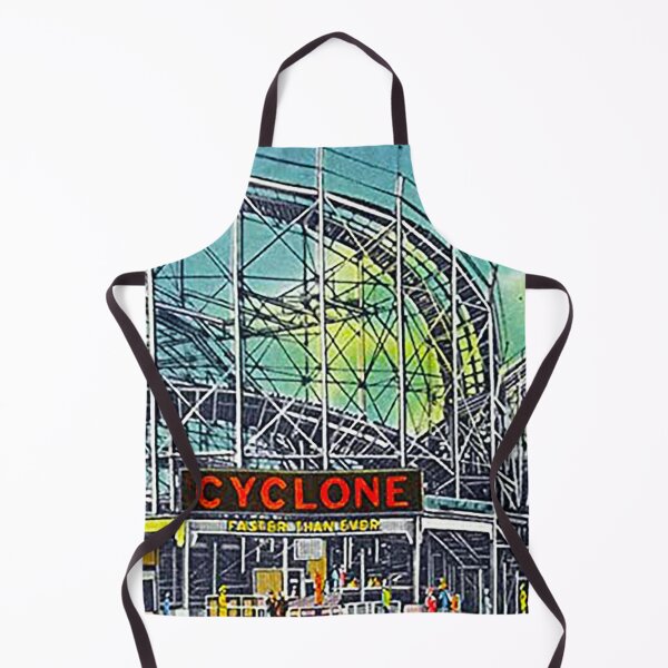 Aperçu de l'œuvre Cyclone, Coney Island Cyclone, montagnes russes, parcs d'attractions, montagnes russes vintage, montagnes russes en bois, Luna Park, créée et vendue par Nostrathomas66.