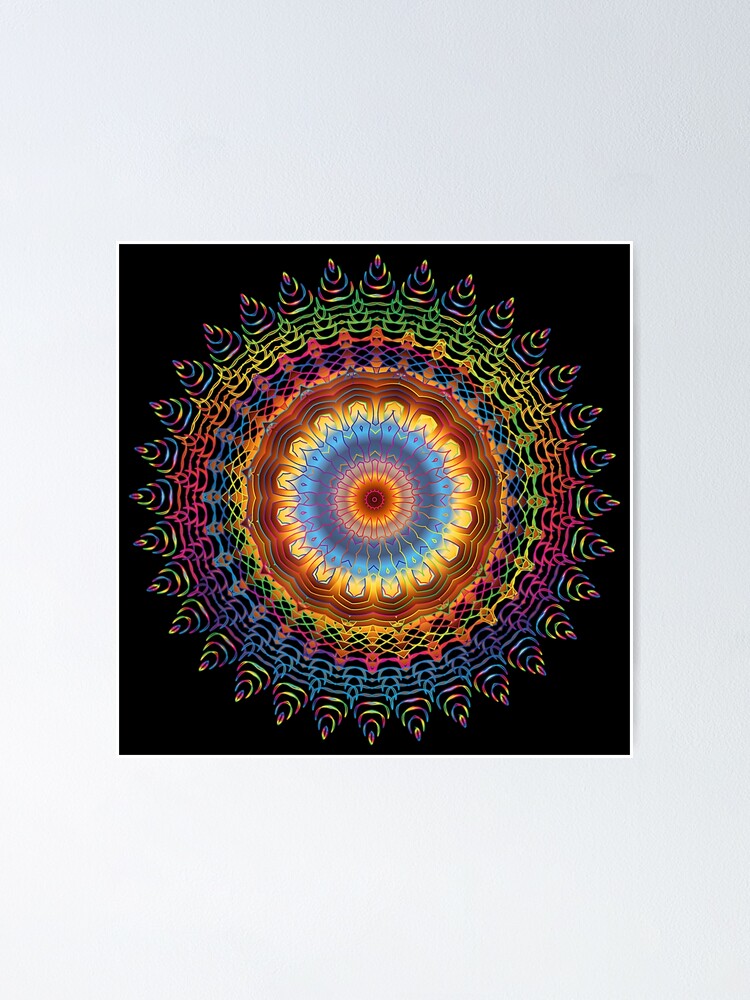 Mandala Sacred Geometry Prana Art Yoga Mantra Om Good Vibes