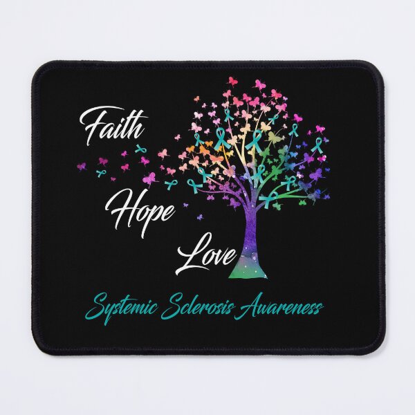 Item preview, Ribbon Tree Faith Hope Love Systemic Sclerosis Awareness designed and sold by Tadmab.