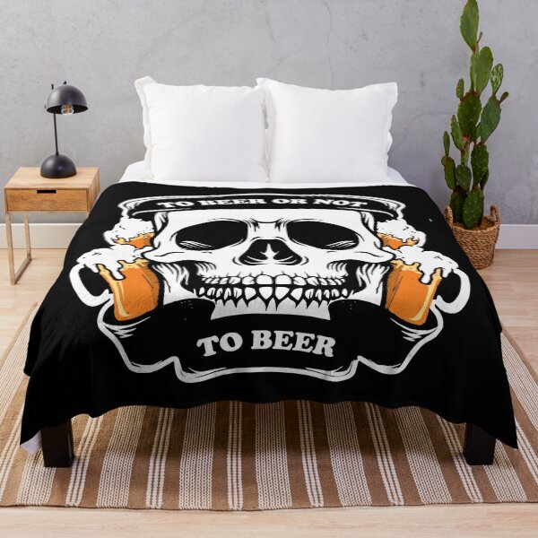 Item preview, To beer or not to beer Hamlet skull with four glasses designed and sold by Byfab.
