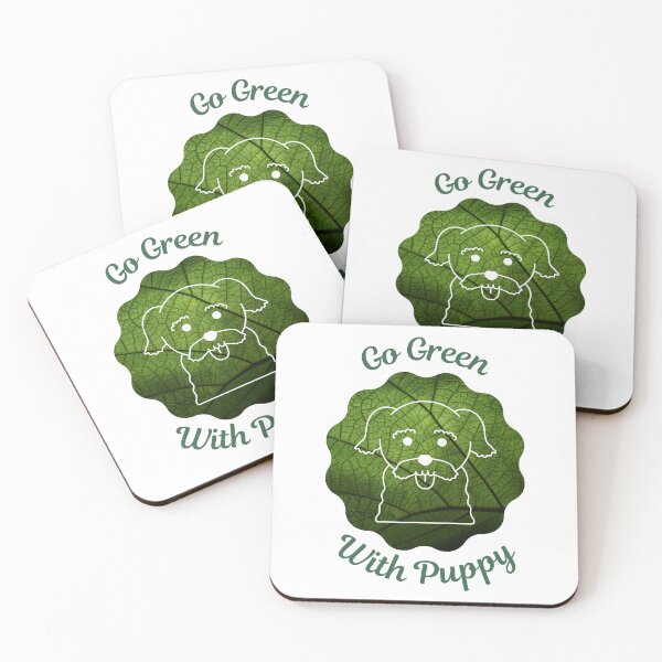 Item preview, Go Green With Puppy designed and sold by kucingmaikan.