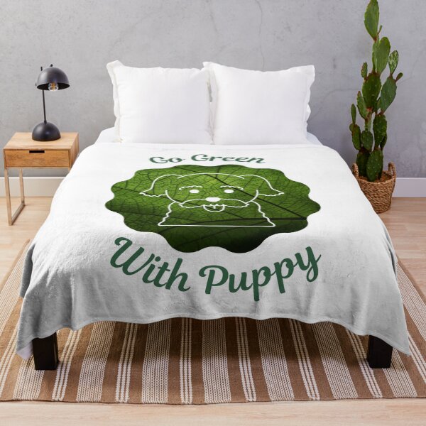 Item preview, Go Green With Puppy designed and sold by kucingmaikan.