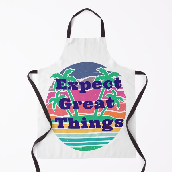 Item preview, Expect Great Things with Palm Trees And Sunset designed and sold by Craftynistia.