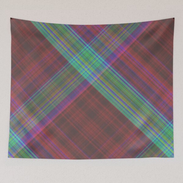 Item preview, red green Clark plaid designed and sold by Rawan Alghunmien.