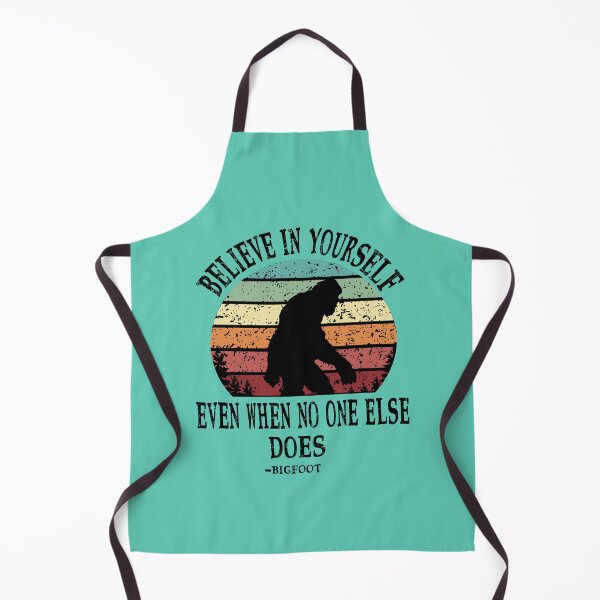 Item preview, Bigfoot Believe In Yourself - Inspirational Motivational Retro Sunset designed and sold by checkertonetees.