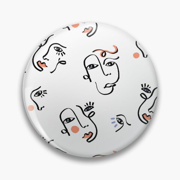 Artikelvorschau, White Abstract Faces entworfen und verkauft von Carolina Diaz.