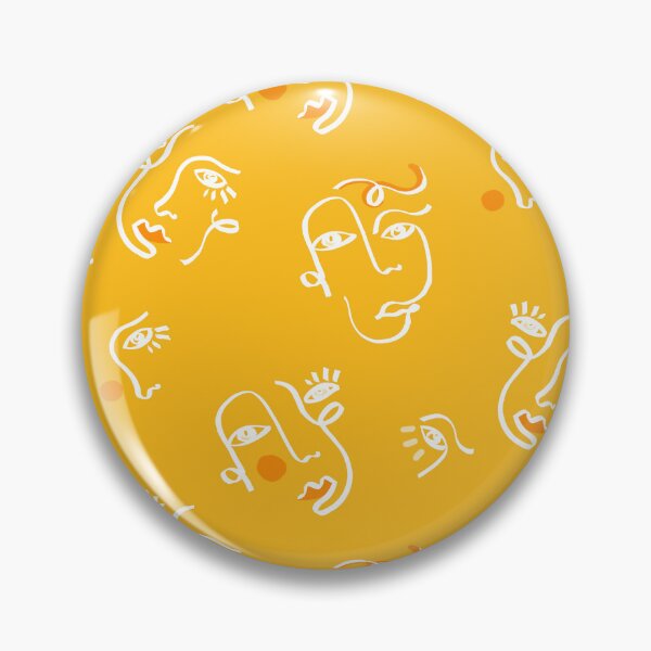 Artikelvorschau, Marigold Abstract Faces entworfen und verkauft von Carolina Diaz.