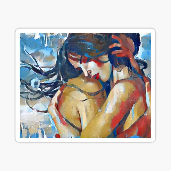 Lover's Embrace Sticker