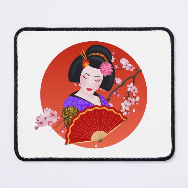Aperçu de l'œuvre Coucher de soleil geisha créée et vendue par design-tshirt.
