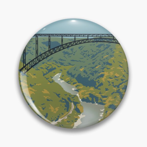 Item preview, New River Gorge Vintage Poster designed and sold by Chloelineberg.