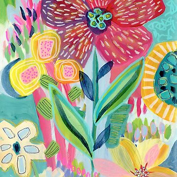 Artwork thumbnail, Happy Garden by Suzanne Allard Design