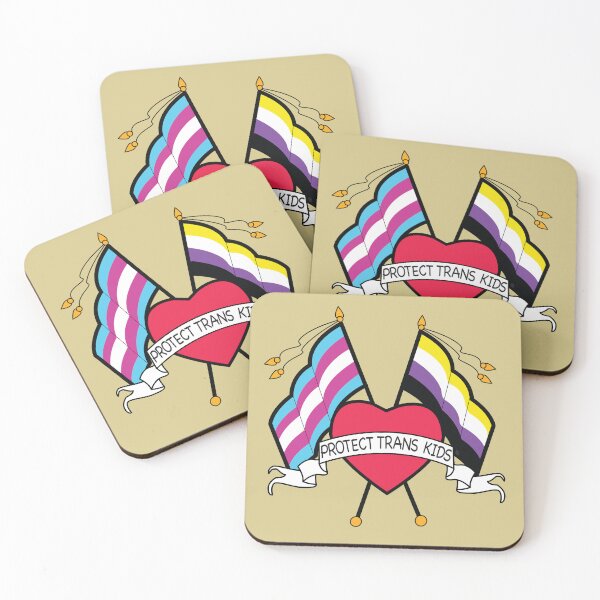 Item preview, Protect trans kids old school tattoo desgn designed and sold by Sayraphim.
