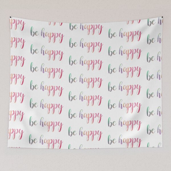 Item preview, be happy watercolor designed and sold by Designs111.
