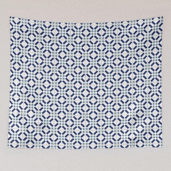 Item preview, Stripes Lisbon Portugal tile pattern designed and sold by arkantus.
