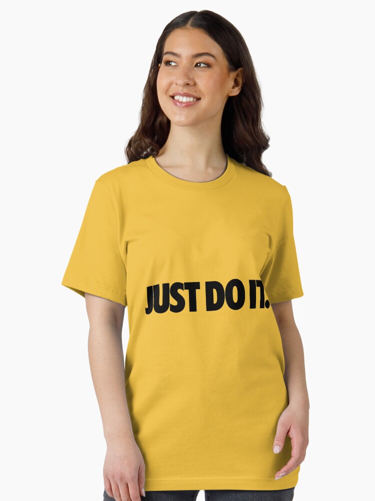 nike just do it yellow t shirt