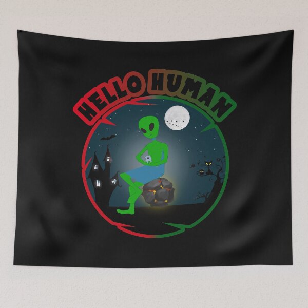 Item preview, hello human, alien designed and sold by ESAMSTORE.