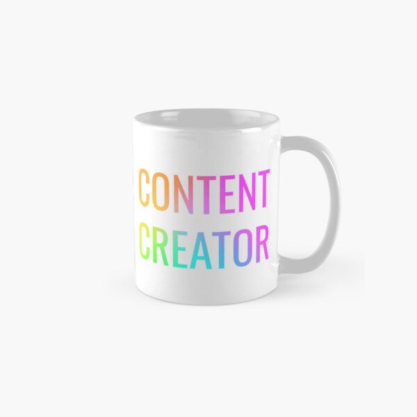 Vista previa del artículo con la obra «Creador de contenido | Cara feliz | Arcoíris», diseñado y vendido por HappyFaceCo.