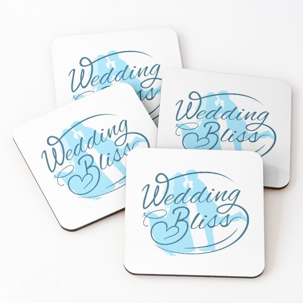 Item preview, Wedding Bliss - Turquoise on Light Aqua designed and sold by PawsitiveMum.