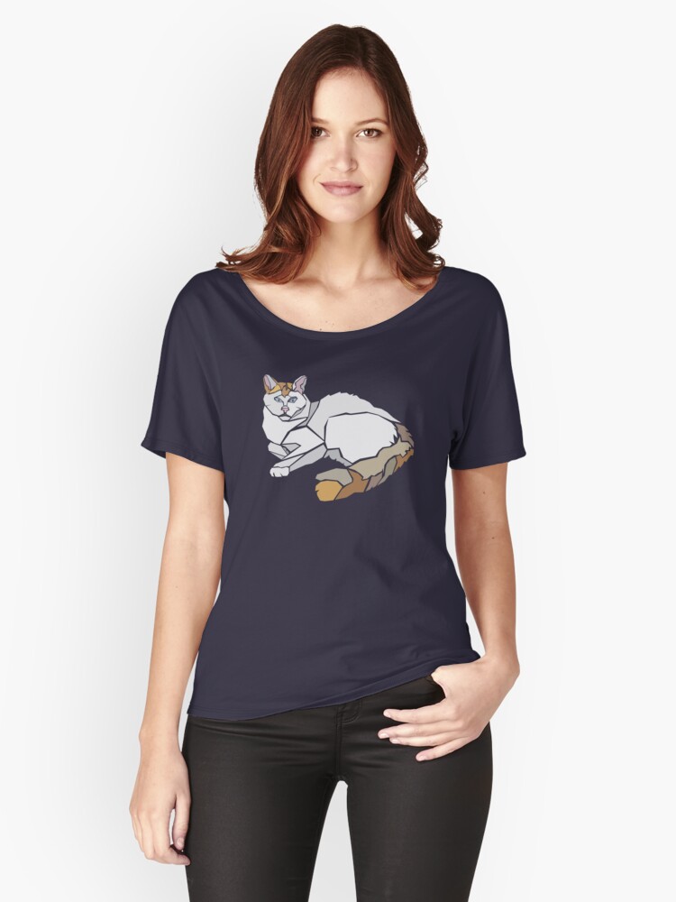 Thumbnail 1 of 3, Relaxed Fit T-Shirt, Tabby Mix Cat Lovers designed and sold by petloverswag.