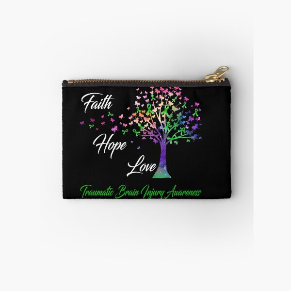 Item preview, Ribbon Tree Faith Hope Love Traumatic Brain Injury Awareness designed and sold by Tadmab.