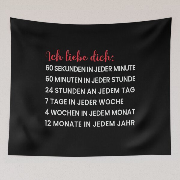 Artikelvorschau, I Love You Ich Liebe Dich Valentinstag Zeit Spruch entworfen und verkauft von Tig3rE.