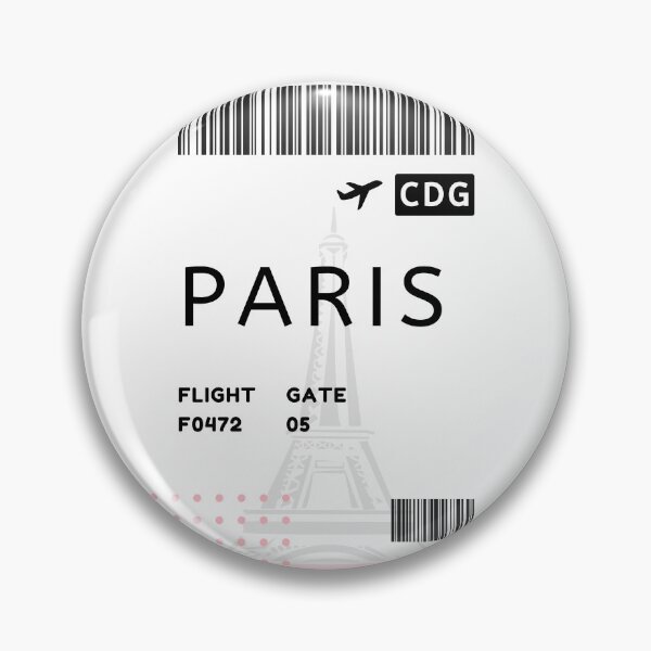 Item preview, PARIS Plane ticket designed and sold by Rocky Designs.