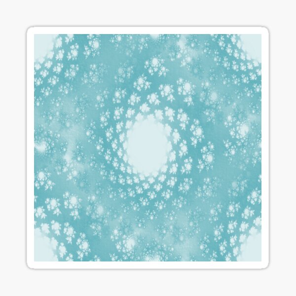 Snowstar Cyan Sticker For Sale By Wintersight Redbubble 9148