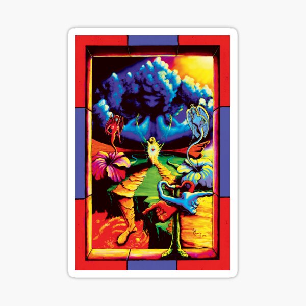 Psychedelic Surreal Spiritual Trippy Hippie Angel Sticker