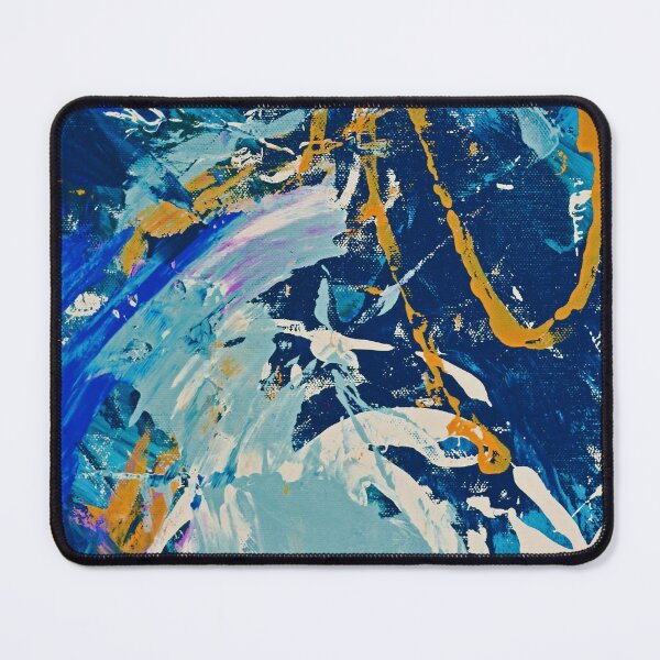 Item preview, For Katie: A pretty, vibrant abstract piece in royal blue and orange by Alyssa Hamilton Art designed and sold by Alyssa Hamilton Art.