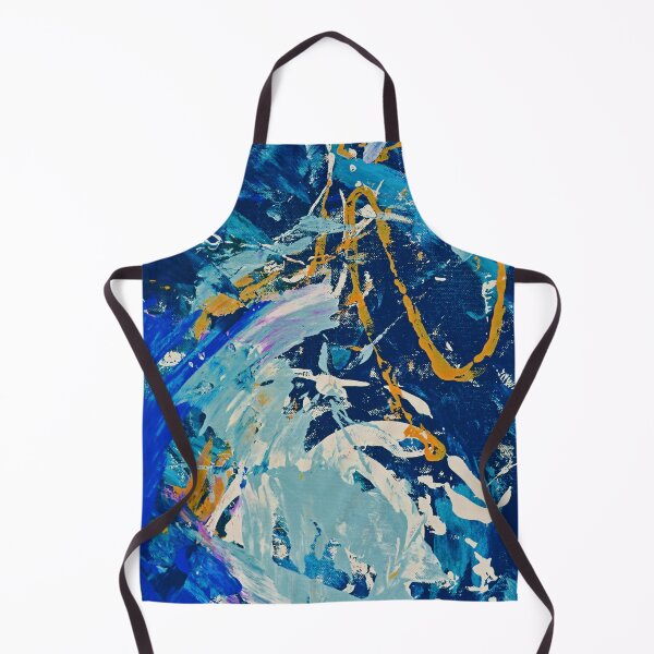 Item preview, For Katie: A pretty, vibrant abstract piece in royal blue and orange by Alyssa Hamilton Art designed and sold by Alyssa Hamilton Art.