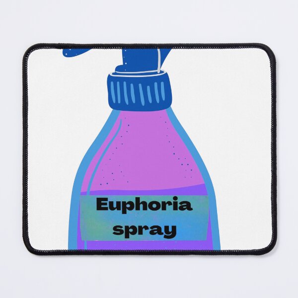 Item preview, euphoria spray funny sticker designed and sold by chocolatefood12.