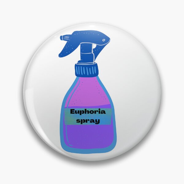 Item preview, euphoria spray funny sticker designed and sold by chocolatefood12.