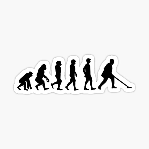 "Shuffleboard Player Evolution, Funny Shuffleboard Lover" Sticker for