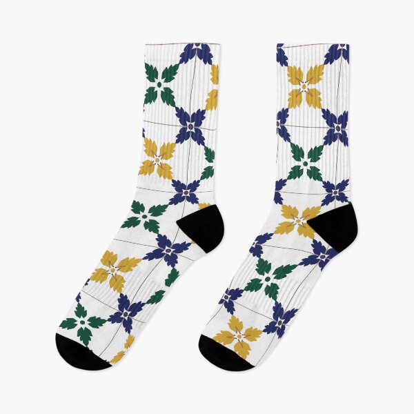 Item preview, Floral Lisbon Portugal tile pattern designed and sold by arkantus.