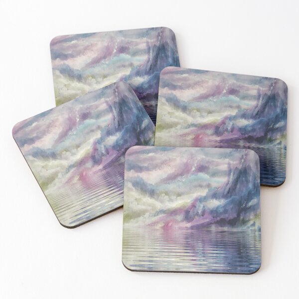 Item preview, Water ripples reflecting mountain landscape designed and sold by Sanscapes.