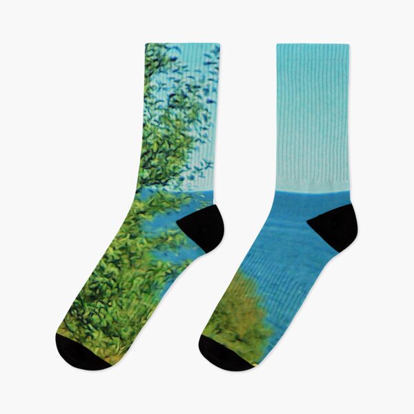 Item preview, lake Michigan bluffs view designed and sold by Cora Gregory.