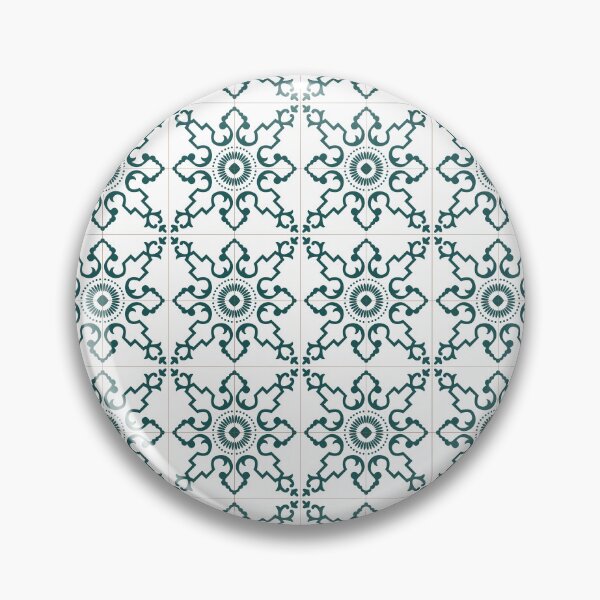 Item preview, Green vines Lisbon Portugal tile pattern designed and sold by arkantus.