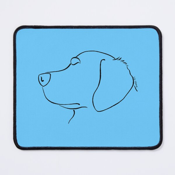 Item preview, Golden Retriever Silhouette Outline designed and sold by LivHana.