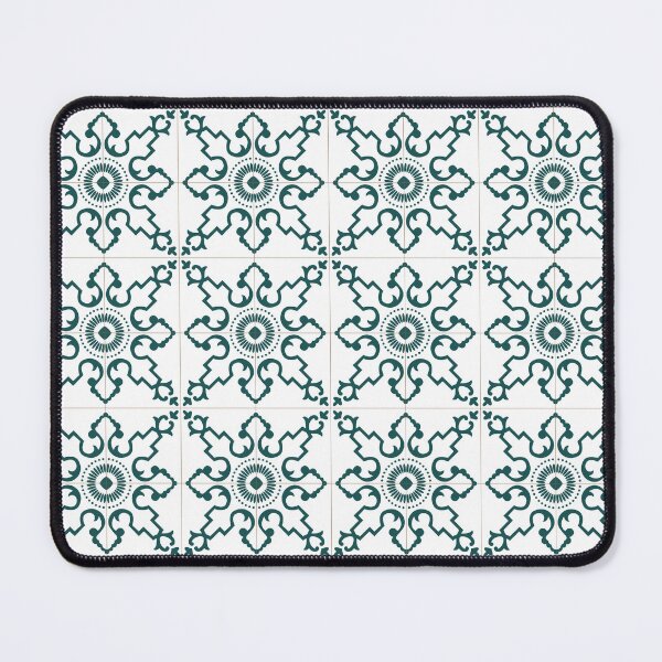 Item preview, Green vines Lisbon Portugal tile pattern designed and sold by arkantus.